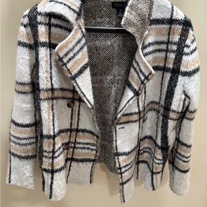 Rachel Zoe Black White and Tan Blazer